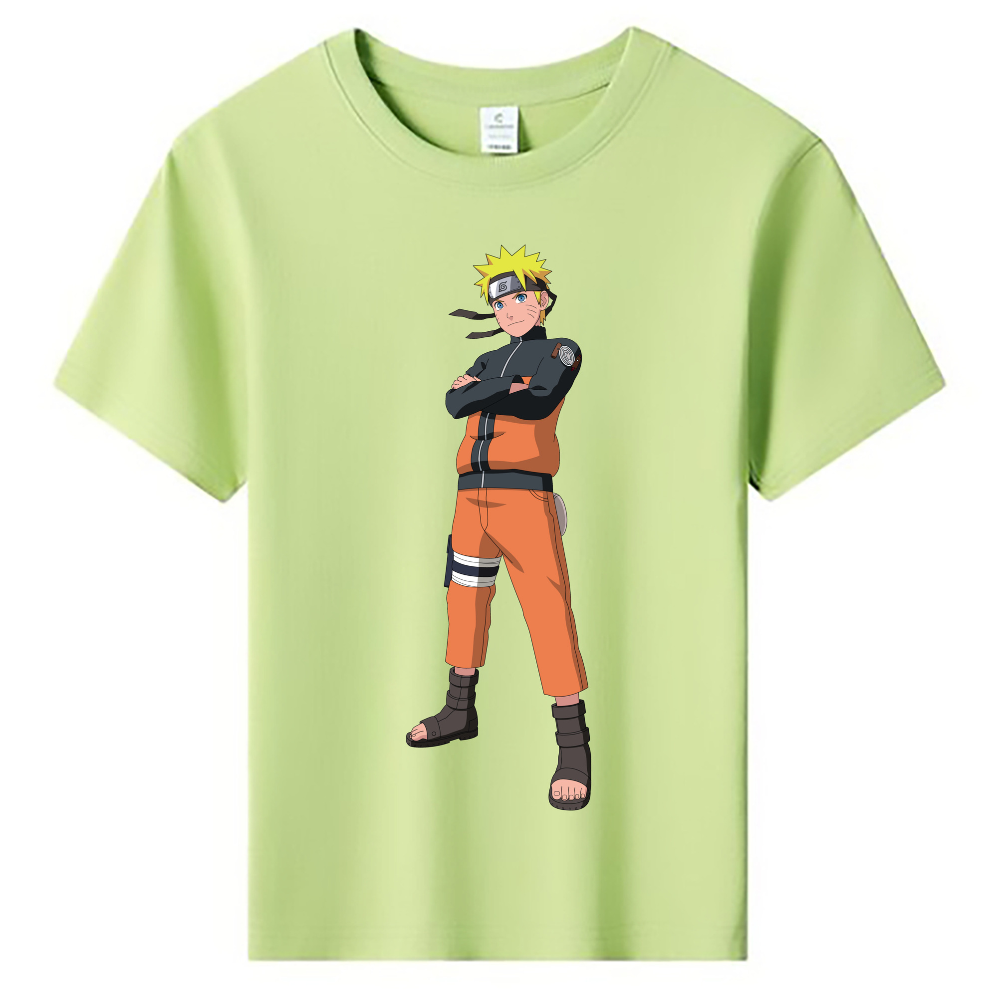 （画像用） NARUTO -ナルト- うずまき ナルト Uzumaki Naruto 綿100％キッズTシャツ（フロントプリント）